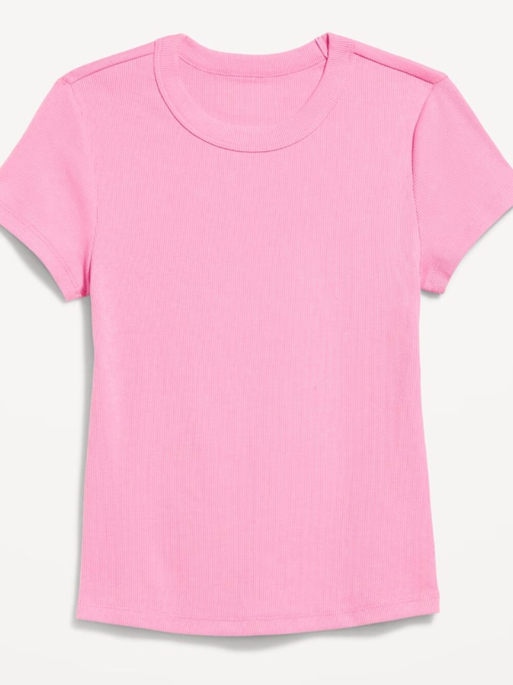 Snug Crop Ribbed T-Shirt - Picture 4 of 5